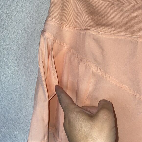 Joy Lab High Rise Pleated Smocked Athletic Coral Shorts XL pickleball tennis - Picture 2 of 8